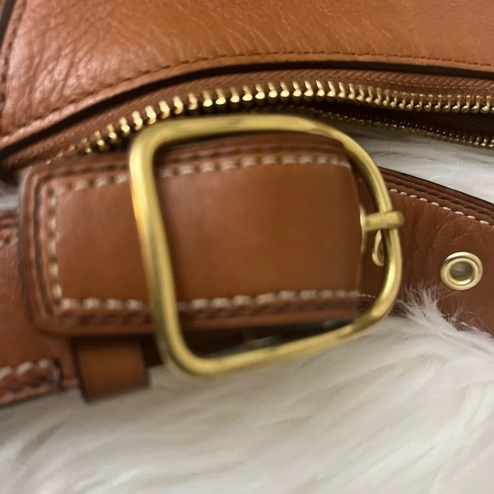 Vintage Coach Hampton Hobo Shoulder Bag Leather 11372 Tan Vintage Y2K